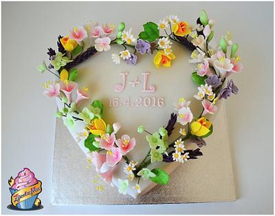 wedding heart - Cake by zjedzma