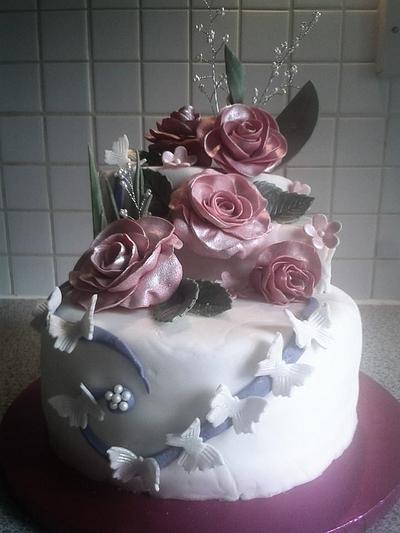 Rose garden  - Cake by Pam