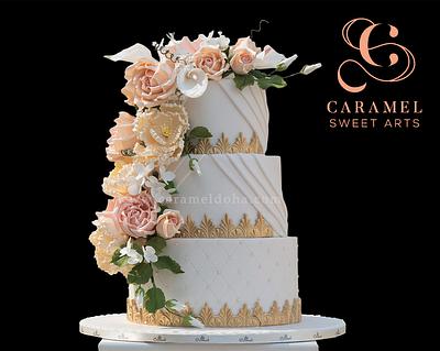 Fall Wedding Cake - Cake by Caramel Doha