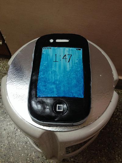 i phone cake for dad - Cake by Nijo