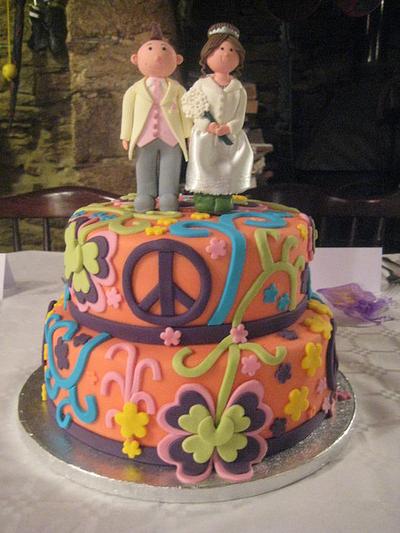 Hippy's Dream Wedding Cake - Cake by Sugar Sweet Cakes