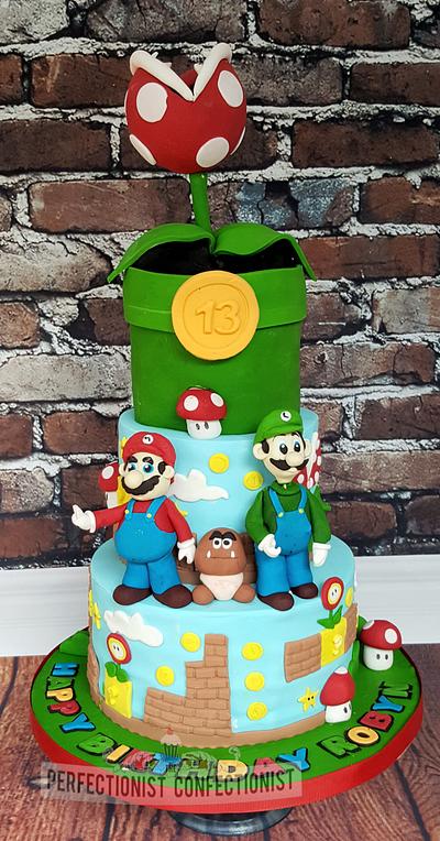 Robyn - Super Mario Birthday Cake - Cake by Niamh Geraghty, Perfectionist Confectionist