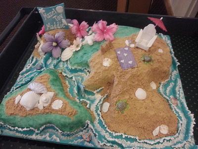 Beach Birthday Cake - Cake by Kassie Smith