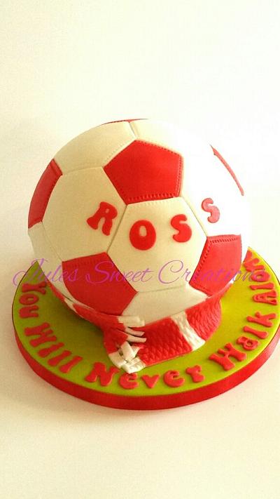 football cake - Cake by Jules Sweet Creations