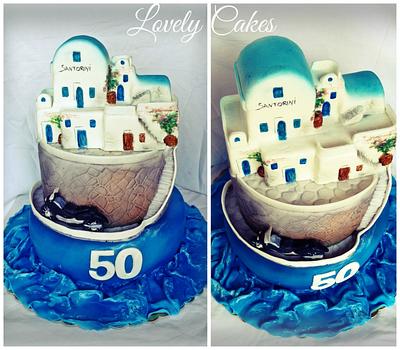 Santorini - Cake by Lovely Cakes di Daluiso Laura