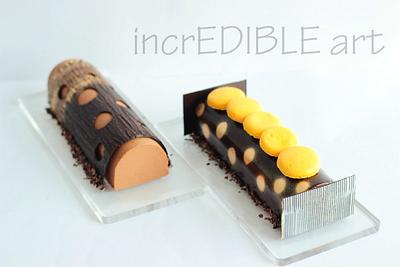 Buche De Noel!-Modernist Pastry - Cake by Rumana Jaseel