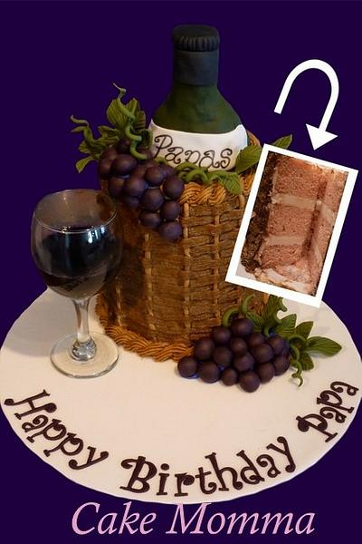 Mmmmmmm wine - Cake by cakemomma1979