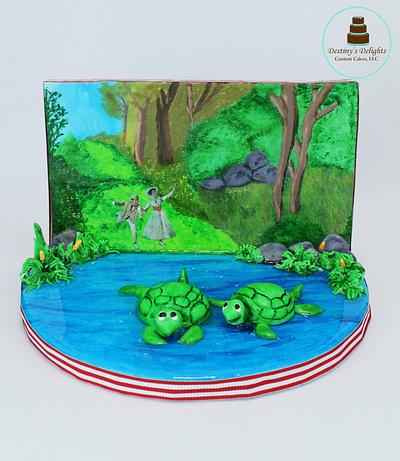 Turtles- Mary Poppins CPC Collaboration - Cake by Anshalica Miles -Destiny's Delights Custom Cakes