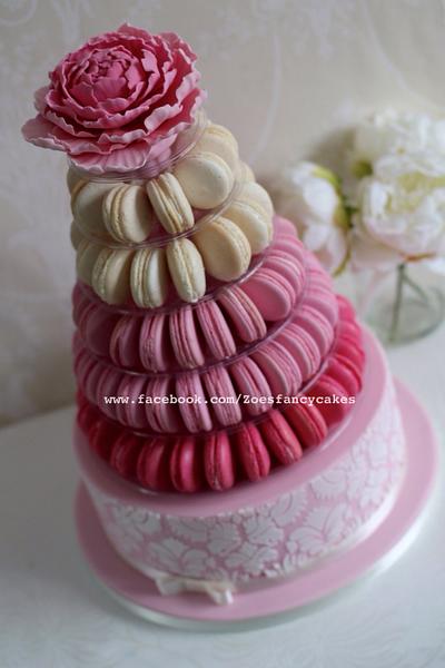 Macaron wedding cake tower - Cake by Zoe's Fancy Cakes