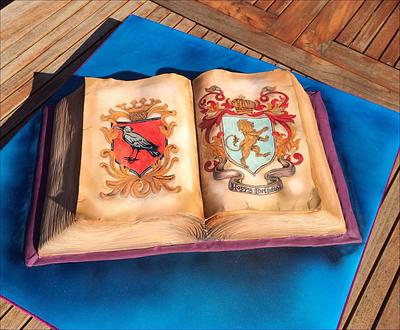 Coat of Arms Book cake - Cake by Claire Ratcliffe