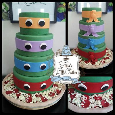 TMNT - Teenage Mutant Ninja Turtles - Cake by Sonias Little Creations