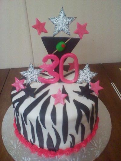 30th B-Day cake  - Cake by CC's Creative Cakes and more...