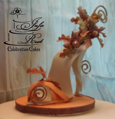 CPC Shoe Collaboration - Autumnal Shoe - Cake by Julie Reed Cakes