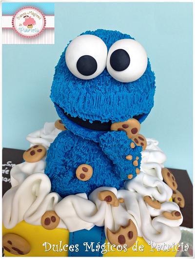 Cookie monster cake!!! - Cake by Dulces Mágicos de Patricia