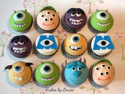 Monsters University cupcakes - Cake by Louise Jackson Cake Design