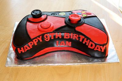 Red and Black X-Box 360 Controller Cake - Cake by Michelle
