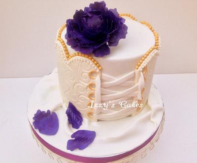Burlesque Peony  Cake - Cake by The Rosehip Bakery