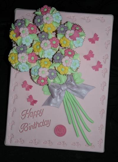Spring bouquet - Cake by Judy