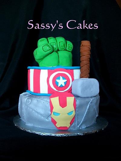 Avengers - Cake by Sassy's Cakes