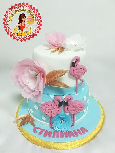 Flamingo cake - Cake by Lani