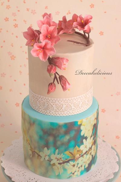 Hanami under Sakura - A beautiful dream! - Cake by Deepa Shiva - Deecakelicious