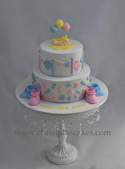 Baby shower cake - Cake by ChristolasCakes