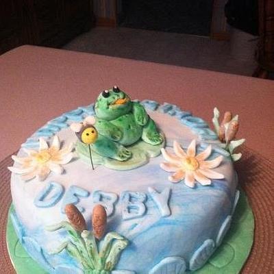 Frog Cake - Cake by Patty Cake's Cakes