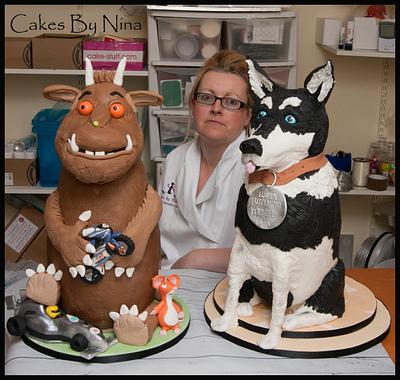 Doggie vs Gruffalo - Cake by Cakes by Nina Camberley