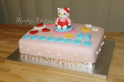 Totally Hello Kitty 21st Cake - Cake by Mandy Morris