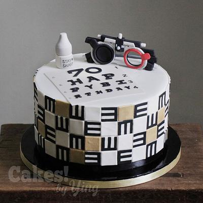 Optometrist's 70th  - Cake by Cakes! by Ying