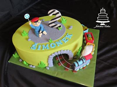 Cake with train - Cake by Jakelina