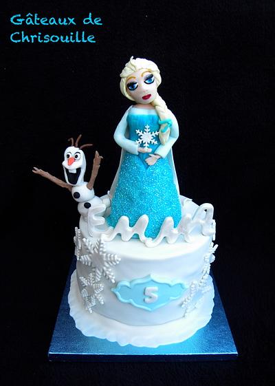 Elsa and Olaf - Cake by Gâteaux de Chrisouille