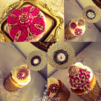vintage glamour cupcakes - Cake by Zoet&Zoet