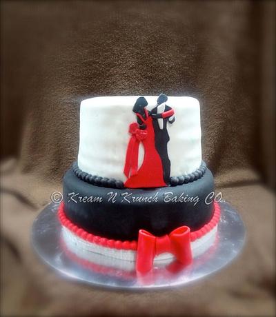 Lady in Red is Dancing with me..... - Cake by KnKBakingCo