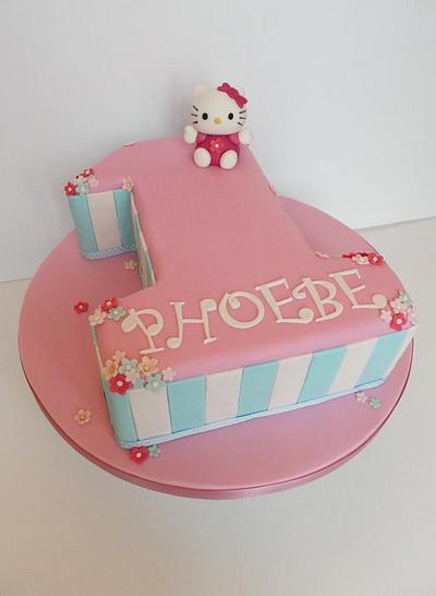 Hello Kitty 1st Birthday - Cake by Helen Ward