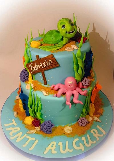 Turtle's tales  - Cake by Angela Cassano