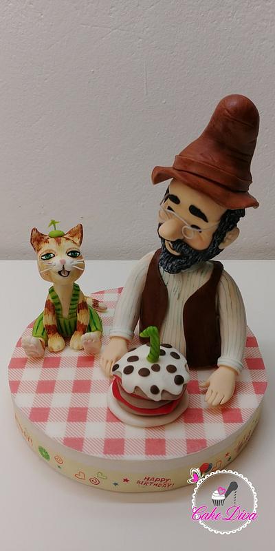 Pettersson & Findus Cake Topper  - Cake by Michelle Kupsa 