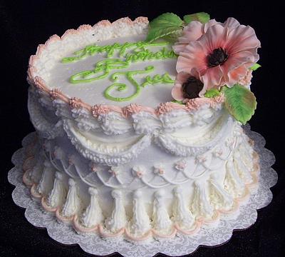 Butter Cream With Poppy - Cake by Linda Wolff