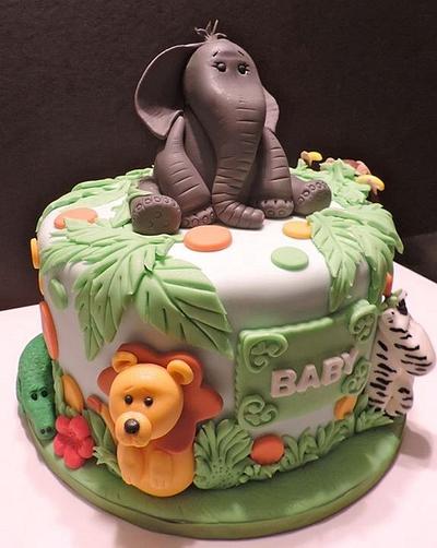 Baby Jungle Buddies - Cake by Lisa