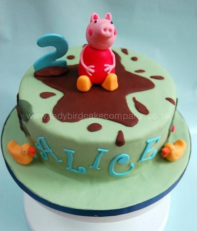 Peppa pig cake - Cake by ladybirdcakecompany