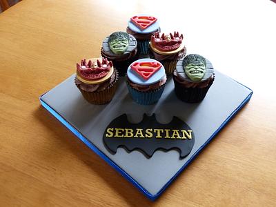 Superhero Marvel chocolate cupcakes - Cake by Angel Cake Design