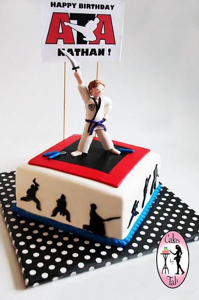Taekwondo martial arts birthday cake - Cake by Tali