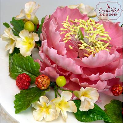 Raspberry Wedding Cake - Cake by Enchanted Icing