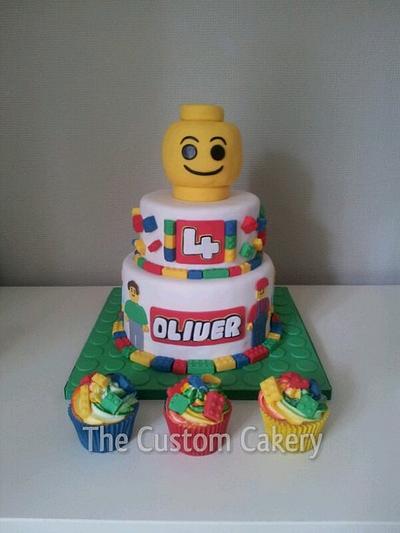 Lego cake - Cake by The Custom Cakery