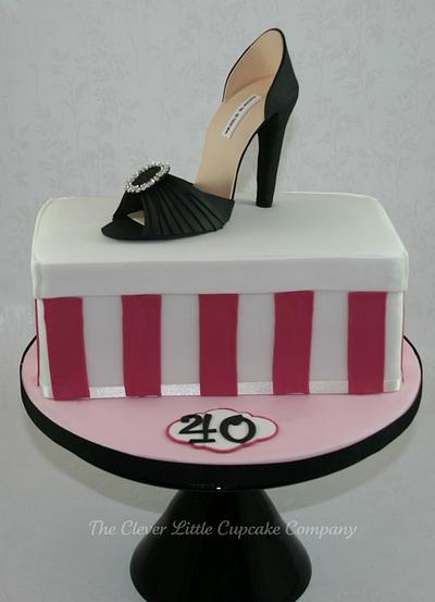 Shoe Box Cake - Cake by Amanda’s Little Cake Boutique