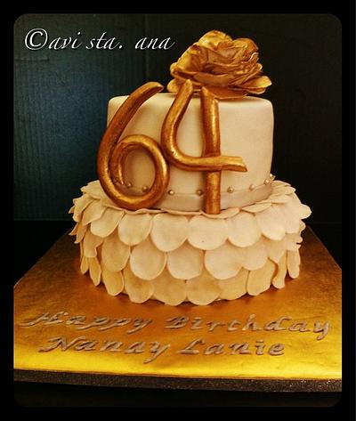 Gold/Silver Cake - Cake by ALotofSugar
