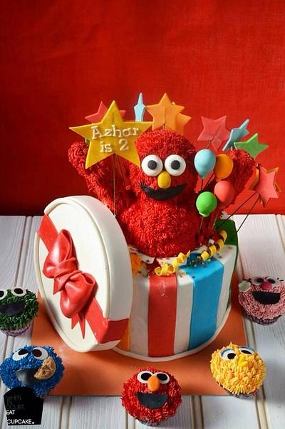 Elmo cake  - Cake by Sahar Latheef