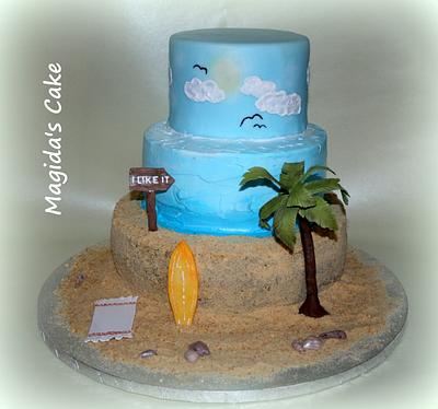 Cake Beach - Cake by MagidasCake