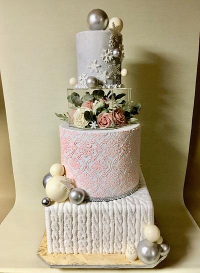 Winter wedding - Cake by Oksana Kliuiko