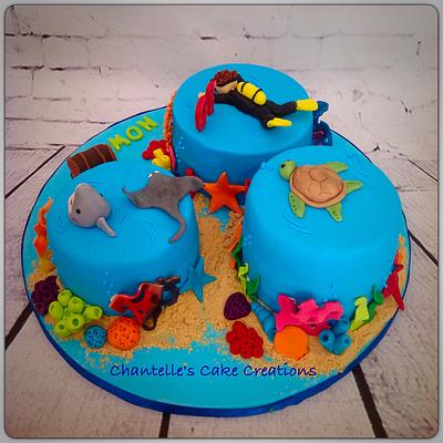 Scuba cake - Cake by Chantelle's Cake Creations